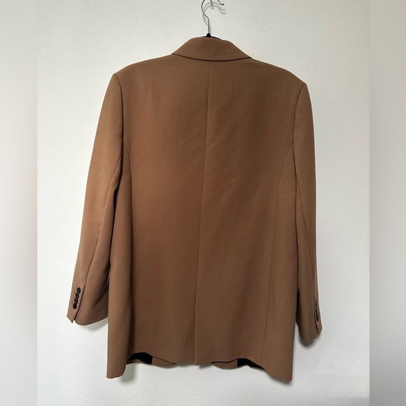 Zara single button camel blazer in large - Picture 2 of 3